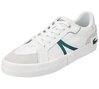 Lacoste Hombre Zapatillas L004, Blanco y Verde, 42 EU