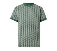 Lacoste - Jacquard Monogram Slim Fit T-Shirt - Tops - Hombre - Verde - L -