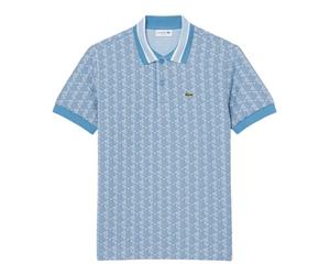 Lacoste - Jaquard Monogram Shirt - Tops - Hombre - Azul - L -