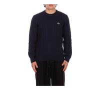 Lacoste- Jersey de algodón con punto de cable- Knitwear- Hombre- Azul- L- Jersey de algodón con punto de cable