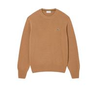 Lacoste - Jersey de cuello redondo de lana cardada - Knitwear - Hombre - Beige - M -