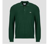 Lacoste Jersey Pull col polo coton point mousse in Verde EU XL