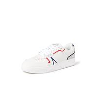 Lacoste L001 0321 1 SMA, Zapatillas Hombre, Wht/Nvy/Red, 41 EU
