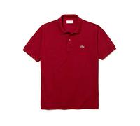 Lacoste L1212 Camisa de Polo para Hombre, Rojo (Bordeaux), L