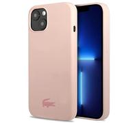 Lacoste LCHCP13MSI - Carcasa rígida de silicona para iPhone 13 de 6,1", color rosa