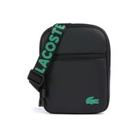 LACOSTE LCST Slimline Flat Crossover Bag S Jacquard Webbing Noir