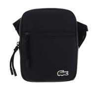 BOLSO LACOSTE FLAT CROSSOVER NEGRO