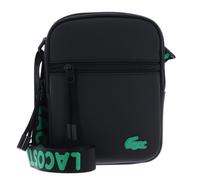 LACOSTE LCST Slimline Flat Crossover Bag S Jacquard Webbing Noir