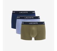 Lacoste Lote de 3 calzoncillos bóxer lisos de algodón elástico. Talla L. Color Azul