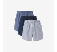 Lacoste Lote de 3 calzoncillos de algodón a rayas. Talla L. Color Azul