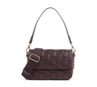 Lacoste Maheki Bolso de hombro rojo oscuro, cuero, mujer