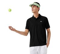 Lacoste-Men S S/S POLO-DH3201-00, Negro, L