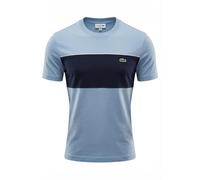 Lacoste Men's Colour Block Cotton T-Shirt Aphylla Blue/Blackbird