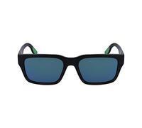 Lacoste Men's Sunglasses L6004S - Matte Black with Solid Smoke W/Green Mirror Lens