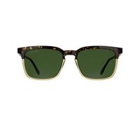 Lacoste Men's Sunglasses L6074S - Havana/Transparent H0Ney with Solid Green Lens