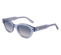 Lacoste Mujer L6024S 400 Gafas de sol Inyección biológica Azul claro Redonda Normal Normal