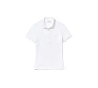 Lacoste- L.12.D Slim Fit Stretch Mini Piqué Polo- Tops- Mujer- Blanco- M- L.12.D Slim Fit Stretch Mini Piqué Polo