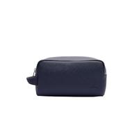 Lacoste - Neceser clásico para Hombre, Azul Marino, Talla única, Neceser clásico, Portacosméticos, Resistente al agua, Rectangular con cremallera, 1 unidad