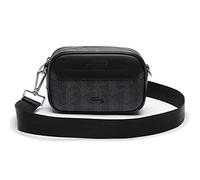 Lacoste - Bandolera pequeña de hombre The Blend en lona con monograma Taille Talla única Monogram Noir Gris