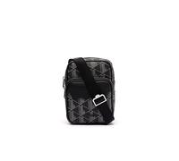 Lacoste Nh4409lx, Bolso de Mano Hombre, Monogram Negro Gris, Talla única