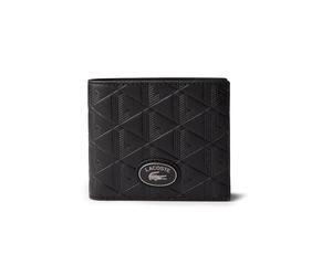 Lacoste Nomogramme Cartera Piel natural 11.5 cm negro