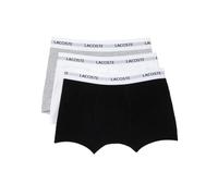 LACOSTE - PACK DE 3 BOXERS COURTS para: HOMBRE color: NOIR/BLANC-ARGENT CHINE talla: S