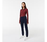 LACOSTE Pantalón de chándal de felpa. Color Azul Marino