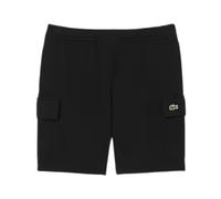 Lacoste - Pantalones Cortos Cargo de Felpa de Algodón - Shorts - Hombre - Negro - S -