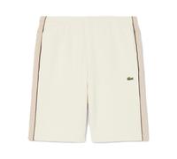 Lacoste- Pantalones Cortos de Felpa con Bloques de Color de Corte Regular- Shorts- Hombre- Beige- L- Pantalones Cortos de Felpa con Bloques de Color de Corte Regular