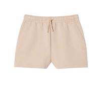 Lacoste- Pantalones Cortos de Felpa Doble Cara- Shorts- Mujer- Beige- M- Pantalones Cortos de Felpa Doble Cara