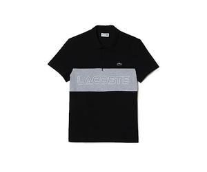 Lacoste Paris Polo Regular Fit Hombre, Negro/Plata China, M