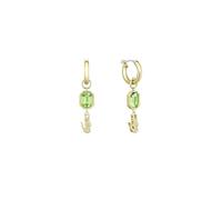 Lacoste Pendientes de Aro para Mujer Colección DEVA en Acero Inoxidable con Baño Iónico en Oro Amarillo adornado con Cristales - 2040608
