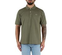 Polo lacoste chemise col bord-cotes verde L