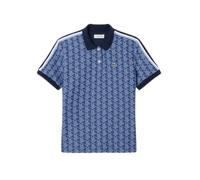 Lacoste - Polo Ajustado de Jacquard con Monograma - Tops - Mujer - Azul - S -