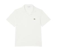 Lacoste- Polo Clásico de Algodón y Lino- Tops- Hombre- Blanco- S- Polo Clásico de Algodón y Lino