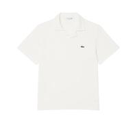 Lacoste- Polo Clásico de Algodón y Lino- Tops- Hombre- Blanco- XL- Polo Clásico de Algodón y Lino