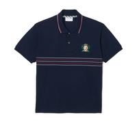 Lacoste- Polo con Escudo Bordado- Tops- Hombre- Azul- L- Polo con Escudo Bordado
