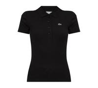 Lacoste - Polo de Canalé con Parche del Logo - Tops - Mujer - Negro - S -