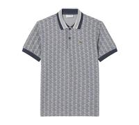 Lacoste- Polo de Jacquard con Monograma de Corte Clásico- Tops- Hombre- Gris- S- Polo de Jacquard con Monograma de Corte Clásico