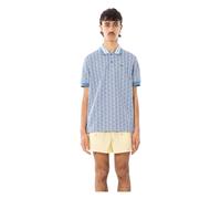 Lacoste - Polo de Jacquard con Monograma - Tops - Hombre - Azul - XL -