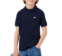Lacoste Polo de piqué pequeño no orgánico Lcb para niño (Paquete de 1), Azul Marino, 14 años