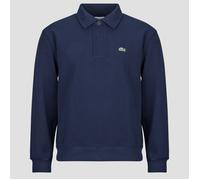 Lacoste Polo Sweatshirt col polo en piqué double face in Marino EU L