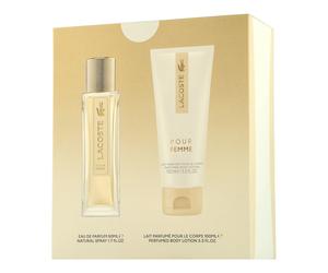 Lacoste pour Femme Set con loción corporal 50ml+100ml