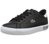 Lacoste Powercourt 0721 1 Suj, Zapatillas Unisex, Blk Wht, 35.5 EU
