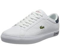 Lacoste POWERCOURT 0721 2 SMA, Zapatillas Hombre, Wht/Nvy/Red, 43 EU