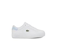 Lacoste POWERCOURT Sneaker para Unisex-niños, Blanco, 23.5 cm M