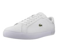 Lacoste Powercourt - Tenis Deportivos para Hombre, Blanco/Blanco, 42 EU