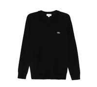 Lacoste- Prenda de punto con cuello en V- Knitwear- Hombre- Negro- M- Prenda de punto con cuello en V