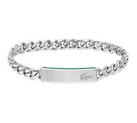 Lacoste Pulsera de cadena para Hombre Colección LACOSTE BASELINE , Plata, Talla única