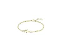 Lacoste Pulsera de Cadena para Mujer Colección CROCODILE en Acero Inoxidable con chapado ionico Oro Amarillo - 2040581